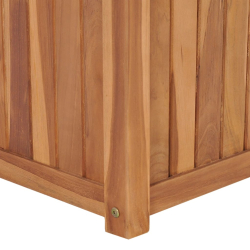 Podwyższona donica 50x50x50 cm, lite drewno tekowe