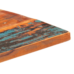 Prostokątny blat stołu 70x80 cm 25-27 mm, lite drewno z odzysku