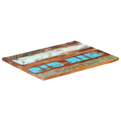 Prostokątny blat stołu 70x80 cm 25-27 mm, lite drewno z odzysku