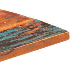 Kwadratowy blat stołu 80x80 cm, 25-27 mm, lite drewno z odzysku