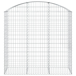 Łukowaty kosz gabionowy 150x50x140/160 cm, galwanizowane żelazo