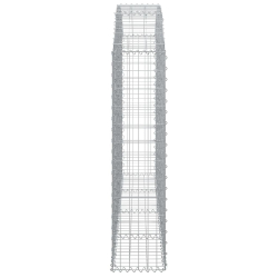 Łukowaty kosz gabionowy 200x30x120/140 cm, galwanizowane żelazo