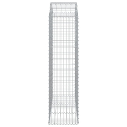 Łukowaty kosz gabionowy 150x50x180/200 cm, galwanizowane żelazo