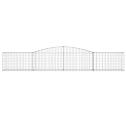 Kosze gabionowe, 10 szt, 400x50x60/80 cm, galwanizowane żelazo