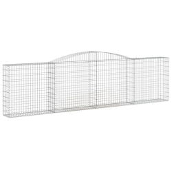 Kosze gabionowe, 20 szt, 400x30x100/120cm, galwanizowane żelazo