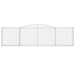 Kosze gabionowe, 20 szt, 400x30x100/120cm, galwanizowane żelazo