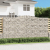 Kosze gabionowe, 2 szt, 400x50x200/220 cm, galwanizowane żelazo