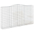 Kosze gabionowe, 2 szt, 400x50x220/240 cm, galwanizowane żelazo