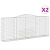 Kosze gabionowe, 2 szt, 400x50x160/180 cm, galwanizowane żelazo