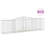 Kosze gabionowe, 25 szt, 400x50x100/120 cm galwanizowane żelazo