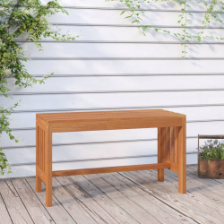 Ławka ogrodowa, 80 cm, lite drewno eukaliptusowe