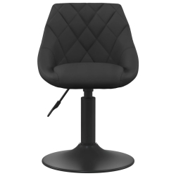 Krzesło stołowe, czarne, obite aksamitem