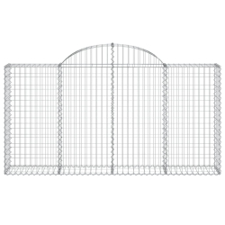 Kosze gabionowe, 30 szt, 200x30x100/120cm, galwanizowane żelazo
