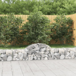 Kosze gabionowe, 13 szt, 200x30x40/60 cm, galwanizowane żelazo