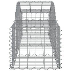Kosze gabionowe, 15 szt, 200x50x40/60 cm, galwanizowane żelazo