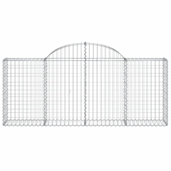 Kosze gabionowe, 25 szt, 200x30x80/100 cm, galwanizowane żelazo