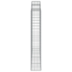 Kosze gabionowe, 5 szt, 200x30x180/200 cm, galwanizowane żelazo