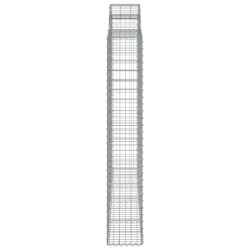 Kosze gabionowe, 4 szt, 200x30x180/200 cm, galwanizowane żelazo