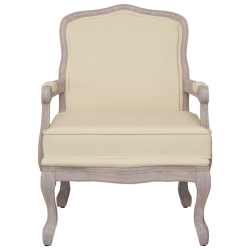 Fotel, beżowy, 64x64x90 cm, tapicerowany tkaniną
