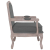 Fotel, ciemnoszary, 64x64x90 cm, tapicerowany tkaniną