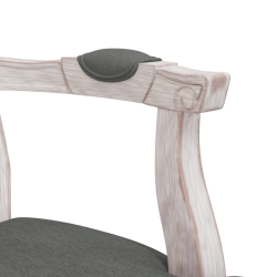 Krzesło stołowe, ciemnoszare, 62x59,5x100,5 cm, obite tkaniną