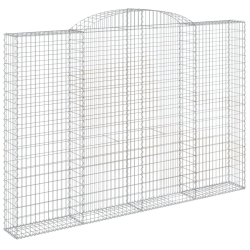 Łukowaty kosz gabionowy 300x30x200/220 cm, galwanizowane żelazo