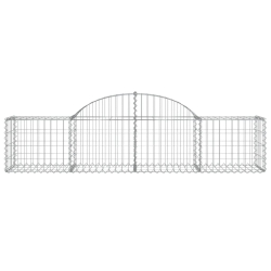 Kosze gabionowe, 20 szt, 200x50x40/60 cm, galwanizowane żelazo
