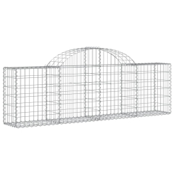 Kosze gabionowe, 20 szt, 200x30x60/80 cm, galwanizowane żelazo