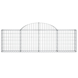 Kosze gabionowe, 20 szt, 200x30x60/80 cm, galwanizowane żelazo