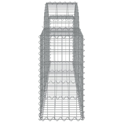 Kosze gabionowe, 20 szt, 200x30x60/80 cm, galwanizowane żelazo