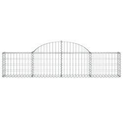 Kosze gabionowe, 25 szt, 200x30x40/60 cm, galwanizowane żelazo
