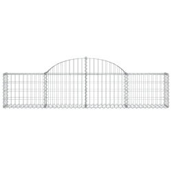 Kosze gabionowe, 20 szt, 200x30x40/60 cm, galwanizowane żelazo