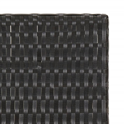 Składany stolik, czarny, 45x35x32 cm, polirattan