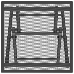 Składany stolik ogrodowy, antracytowy, 38x38x38 cm, stal