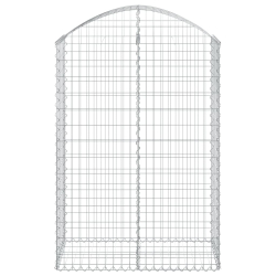 Łukowaty kosz gabionowy 100x50x140/160 cm, galwanizowane żelazo
