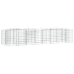 Łukowaty kosz gabionowy, 400x100x100 cm, galwanizowane żelazo