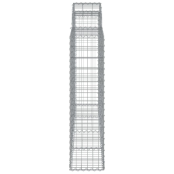 Kosze gabionowe, 18 szt, 200x30x120/140cm, galwanizowane żelazo