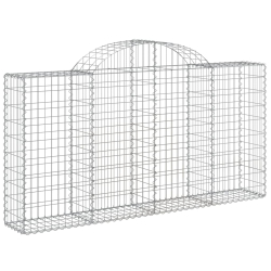 Kosze gabionowe, 40 szt, 200x30x100/120cm, galwanizowane żelazo
