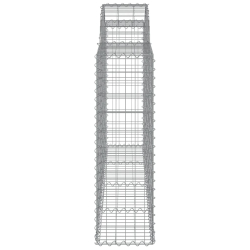 Kosze gabionowe, 40 szt, 200x30x100/120cm, galwanizowane żelazo