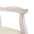Krzesło stołowe, beżowe, 62x59,5x100,5 cm, lniana tapicerka