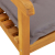 Fotel bujany z poduszkami, lite drewno akacjowe