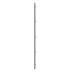 Lustro ścienne z LED, 40x90 cm, szklane, owalne