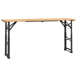 Składany stół biesiadny, 170x50x75/105 cm, lite drewno jodłowe