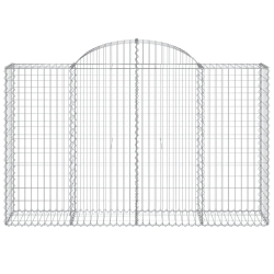 Kosze gabionowe, 20 szt, 200x50x120/140cm, galwanizowane żelazo