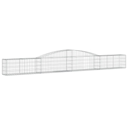 Kosze gabionowe, 10 szt, 400x30x40/60 cm, galwanizowane żelazo