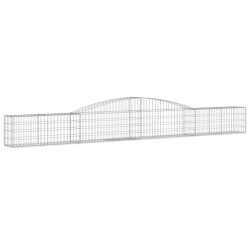 Kosze gabionowe, 15 szt, 400x30x40/60 cm, galwanizowane żelazo