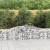 Kosze gabionowe, 15 szt, 400x30x60/80 cm, galwanizowane żelazo