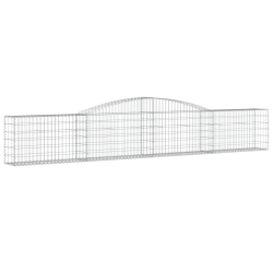 Kosze gabionowe, 20 szt, 400x30x60/80 cm, galwanizowane żelazo