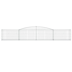 Kosze gabionowe, 25 szt, 400x30x60/80 cm, galwanizowane żelazo