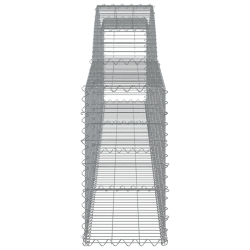 Kosze gabionowe, 25 szt, 400x30x60/80 cm, galwanizowane żelazo